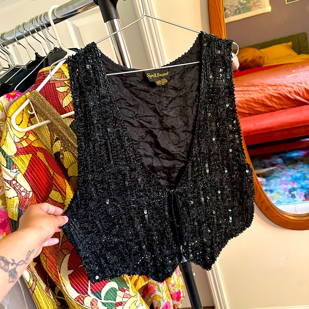 Vintage Bead and Sequin-Covered Vest